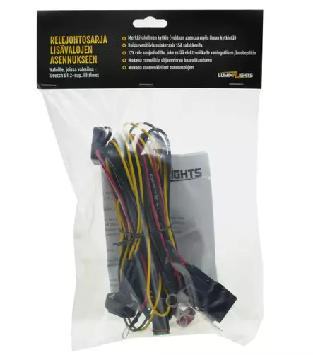 Reläkabelsats för 3st ljus med DT-2 kontakt - Reläsats & Kabelsats - 8020100665 - 2